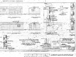 Northern Pacific Engineering Drawing, Section Motor Car and Tool House at Auburn, Washington, 1959