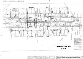 Plat Map of Northern Pacific Facilities at Manhattan, Montana, 1913