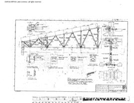 Northern Pacific Engineering Drawing, Car Repair Shed at Parkwater, Washington, 1957