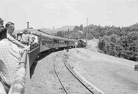 Sierra Railway Tourist Train at Jamestown, California in June, 1974.