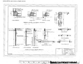 Great Northern Engineering Drawing, Depot at Saco, Montana, 1962