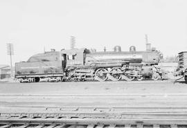 Northern Pacific steam locomotive 2152 at Pasco, Washington, in 1953.