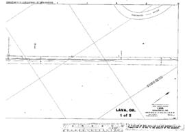 Plat Map of Great Northern Facilities at Lava, Oregon, 1932