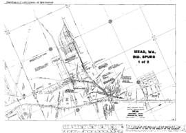 Plat Map of Great Northern Facilities at Mead, Washington, 1942