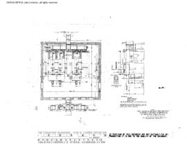 Northern Pacific Engineering Drawing, Boiler House at Parkwater, Washington, 1912