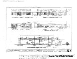 Great Northern Engineering Drawing, Office Building at Holgate Street at Seattle, Washington, 1967