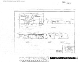 Great Northern Engineering Drawing, Line Change at Kootenai River, Montana, 1969