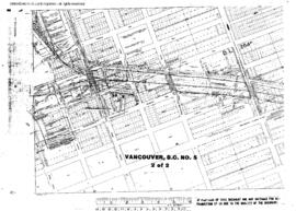 Plat Map of Great Northern Facilities at Vancouver, British Columbia, 1923