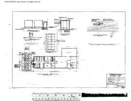 Northern Pacific Engineering Drawing, Yard Office at Yardley, Washington, 1967