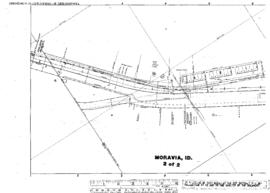 Plat Map of Great Northern Facilities at Moravia, Idaho, 1915