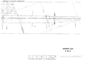 Plat Map of Great Northern Facilities at Savoy, Montana, 1960