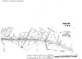Plat Map of Great Northern Facilities at Ulm, Montana, 1968