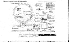 Northern Pacific Engineering Drawing: New Center Pier, Turntable, Livingston, Montana, 1952