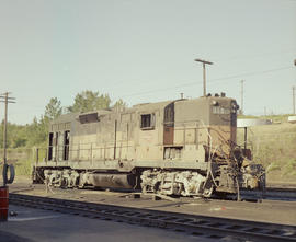 Chicago, Milwaukee, St. Paul & Pacific Railroad Company diesel locomotive number 314 at Vanco...