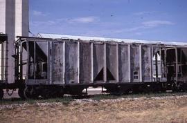 Northern Pacific hopper car number 76502 at Amarillo, Texas, in 1980.