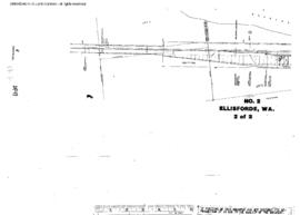 Plat Map of Great Northern Facilities at Ellisforde, Washington, 1967