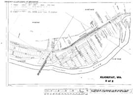 Plat Map of Spokane, Portland, and Seattle Railway Facilities at Klickitat, Washington, 1915