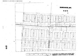 Plat Map of Great Northern Facilities at Sundance, Montana, undated