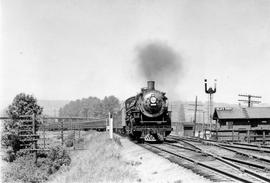 Northern Pacific steam locomotive 2602 at Black River, Washington, in 1941.