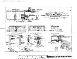 Northern Pacific Engineering Drawing, Signal and Section Crew Building at Superior, Montana, 1976