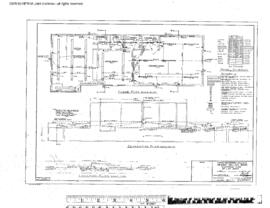 Great Northern Engineering Drawing, Depot at Skagit Valley, Washington, 1967