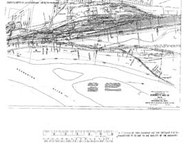 Great Northern Engineering Drawing, Yard at Delta, Washington, 1936