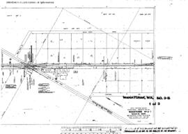 Plat Map of Great Northern Facilities at Wenatchee, Washington, 1959