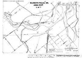 Plat Map of Great Northern Facilities at Klamath Falls, Oregon, 1965