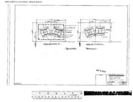 Great Northern Engineering Drawing, Locomotive Washing Facilities at Havre, Montana, 1970