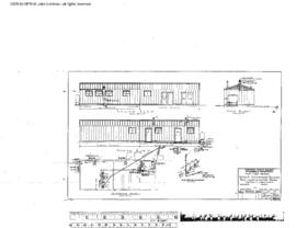 Northern Pacific Engineering Drawing, Sectionmen's Building at Centralia, Washington, 1913