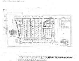 Great Northern Engineering Drawing, Freight House at Vancouver, British Columbia, 1956
