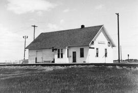 Great Northern Depot at Lansford, North Dakota, 1968