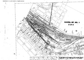 Plat Map of Great Northern Facilities at Havre, Montana, undated