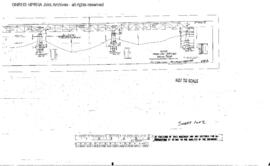 Northern Pacific Engineering Drawing: General Plan, Bridge 206 (159) - Missouri River, West of To...