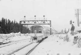 Northern Pacific Vista-Dome North Coast Limited at Martin, Washington, in 1960.