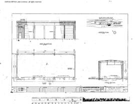 Northern Pacific Engineering Drawing, Tie Treating Plant Garage at Paradise, Montana, 1979