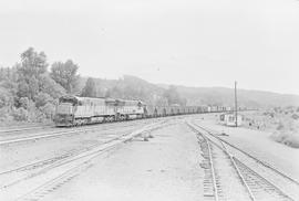 Chicago, Milwaukee, St. Paul & Pacific Railroad Company diesel locomotive number 5703 at Long...