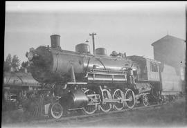 Northern Pacific steam locomotive 1544 at Forsyth, Montana, in 1934.