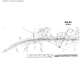 Plat Map of Great Northern Facilities at Ulm, Montana, 1968