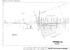Plat Map of Oregon Electric Railroad Facilities at Hopmere, Oregon, 1914