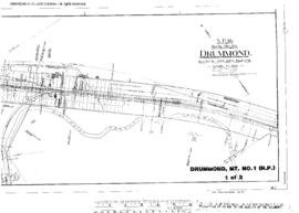 Plat Map of Northern Pacific Facilities at Drummond, Montana, 1910