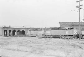 Burlington Northern roundhouse at Tacoma, Washington, in 1972.