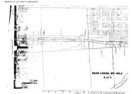 Plat Map of Milwaukee Road Facilities at Deer Lodge, Montana, undated