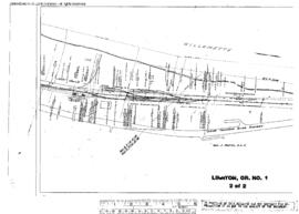 Plat Map of Spokane, Portland, and Seattle Railway Facilities at Linnton, Oregon, 1928