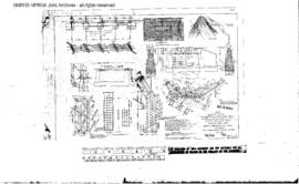 Northern Pacific Engineering Drawing: General Plan/Abutment/Pier, Bridge 90 - Hell Gate River, We...
