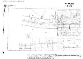 Plat Map of Northern Pacific Facilities at Paha, Washington, undated