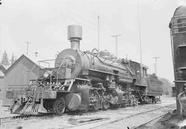 Rayonier Incorporated Steam Locomotive Number 38 at Railroad Camp, Washington in March, 1962.
