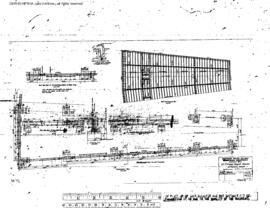 Northern Pacific Engineering Drawing, Roundhouse, Frame 125 Foot  at Yakima, Washington, 1933
