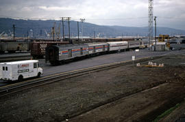Amtrak diesel locomotive 239 at Portland, Oregon in 1978.