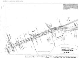 Plat Map of Northern Pacific Facilities at Bromart, Washington, 1915